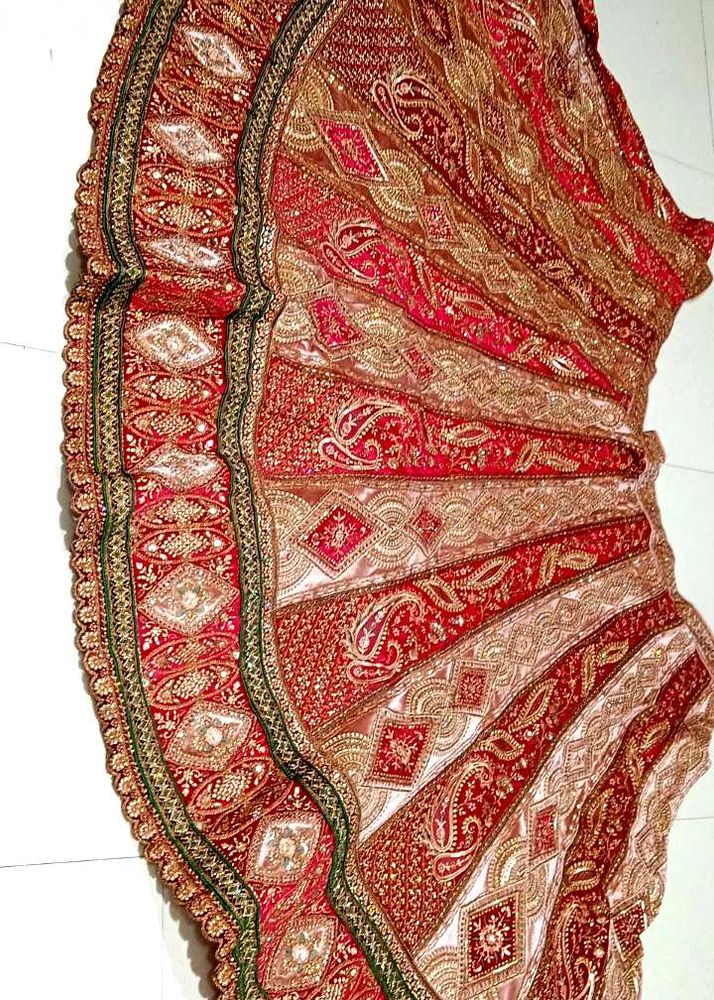 Red Embroidered Lehenga Choli