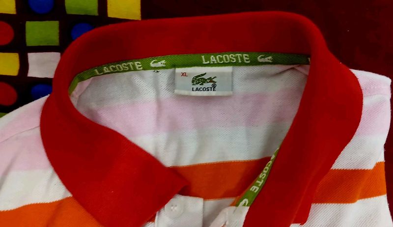 Lacoste Striped Polo Shirt
