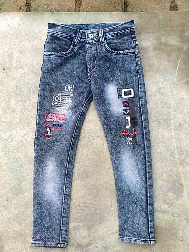 Stylish Printed Kids&#39; Jeans