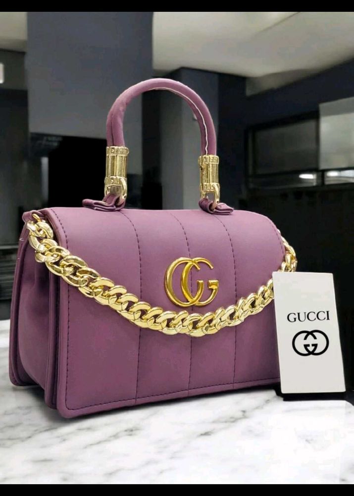 Gucci Inspired Lavender Top Handle Bag