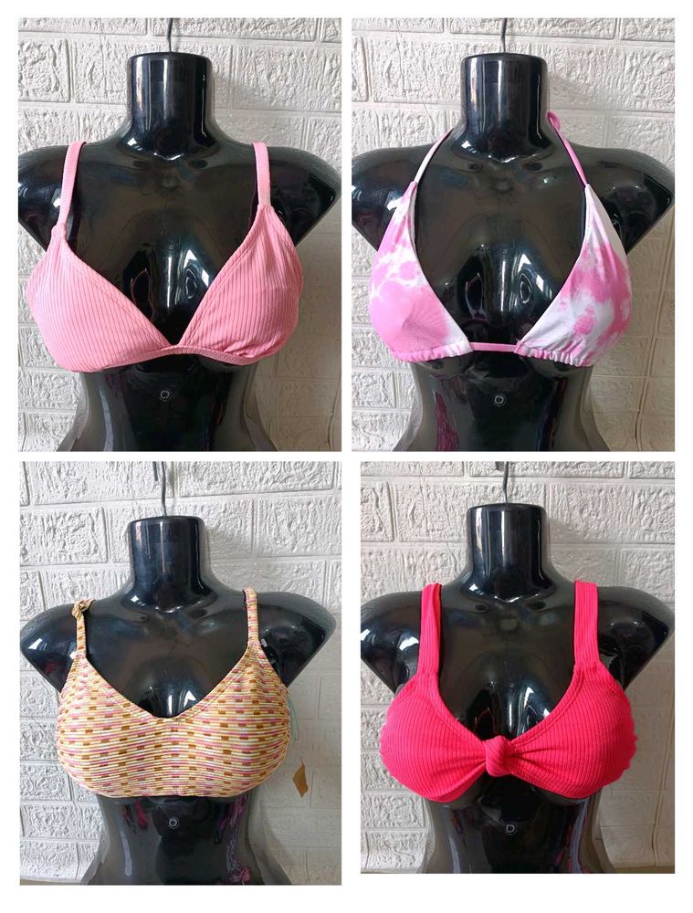 Beach &amp; Sporty Bikini 👙 Bras Set Of 4 Size-Small