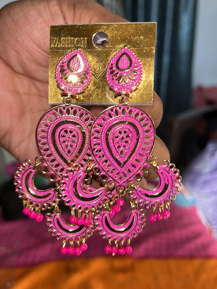 Pink And Golden Mix Earning For Girl