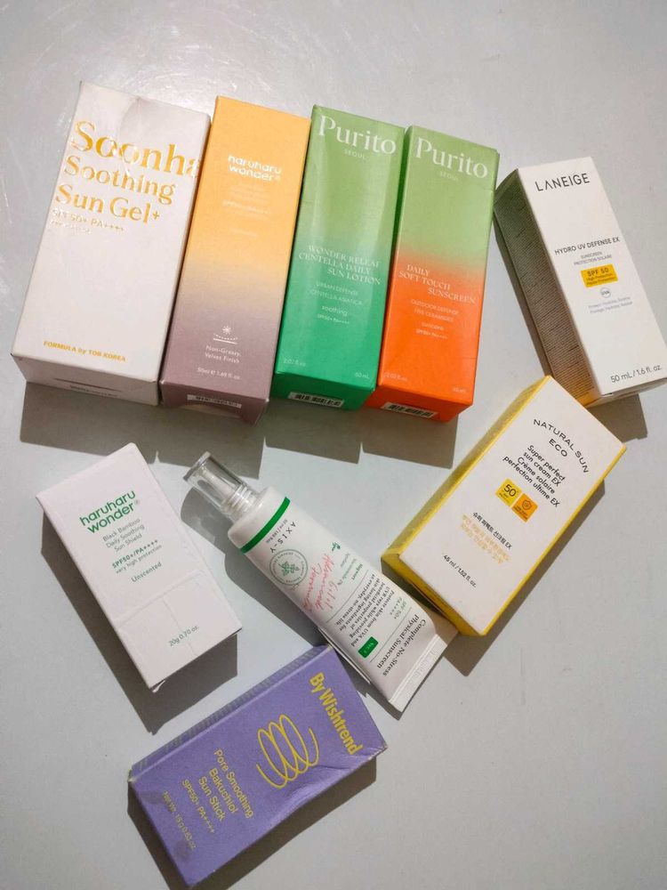 All Korean Sunscreen Available
