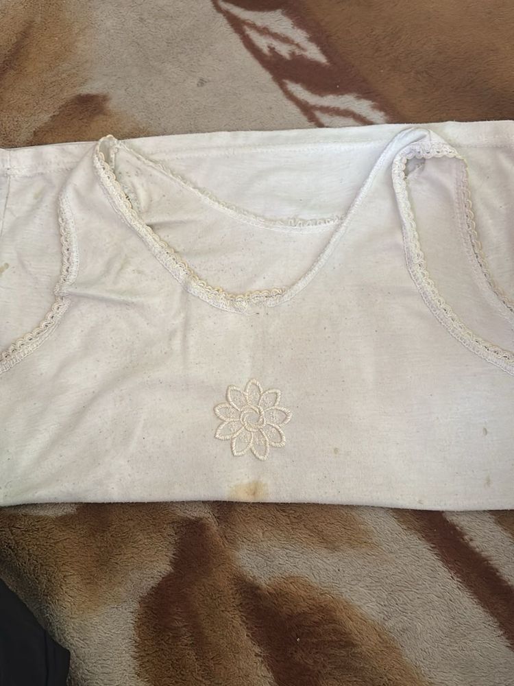 White Sleeveless Top