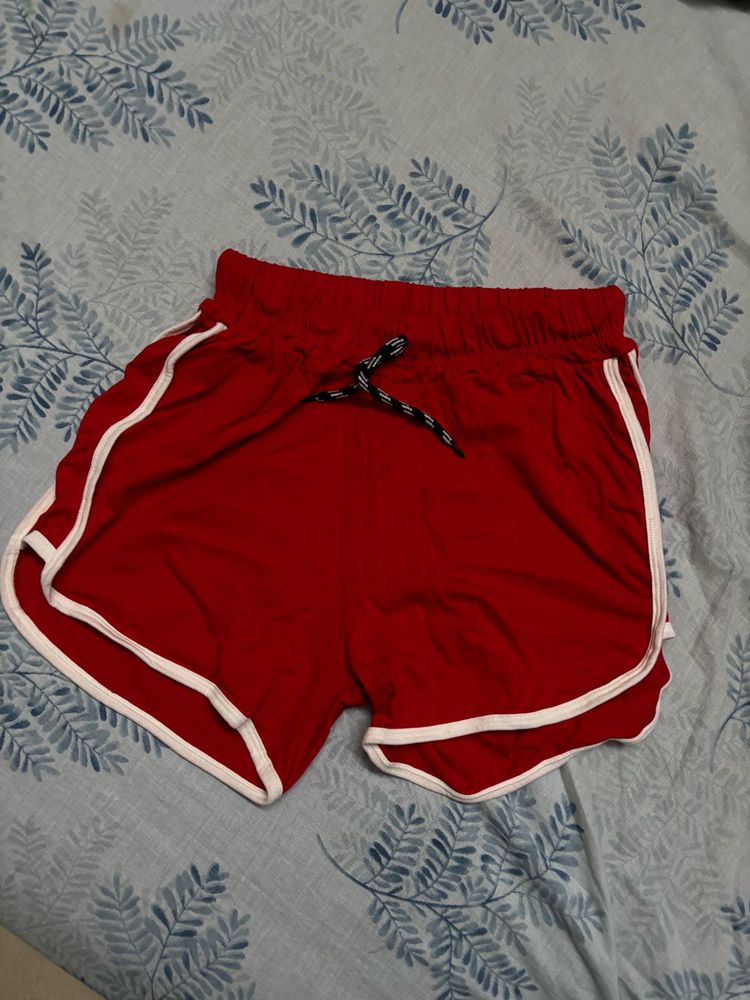 Basic Red Shorts