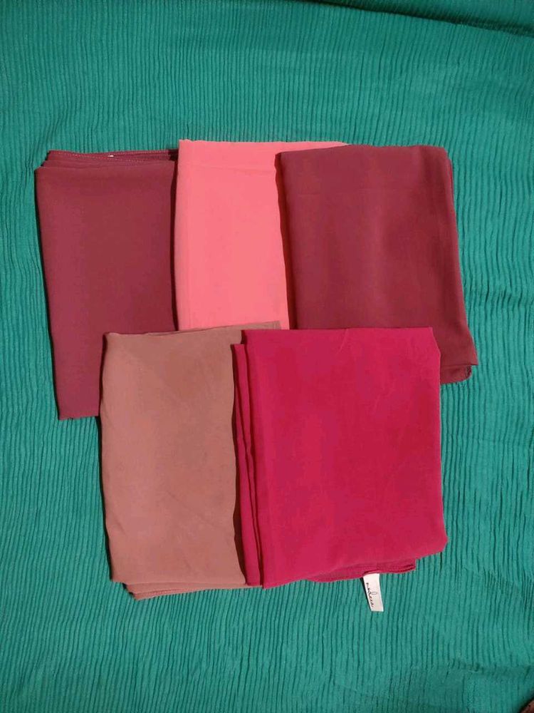 2 meter Plain Chiffon Hijab Shawl