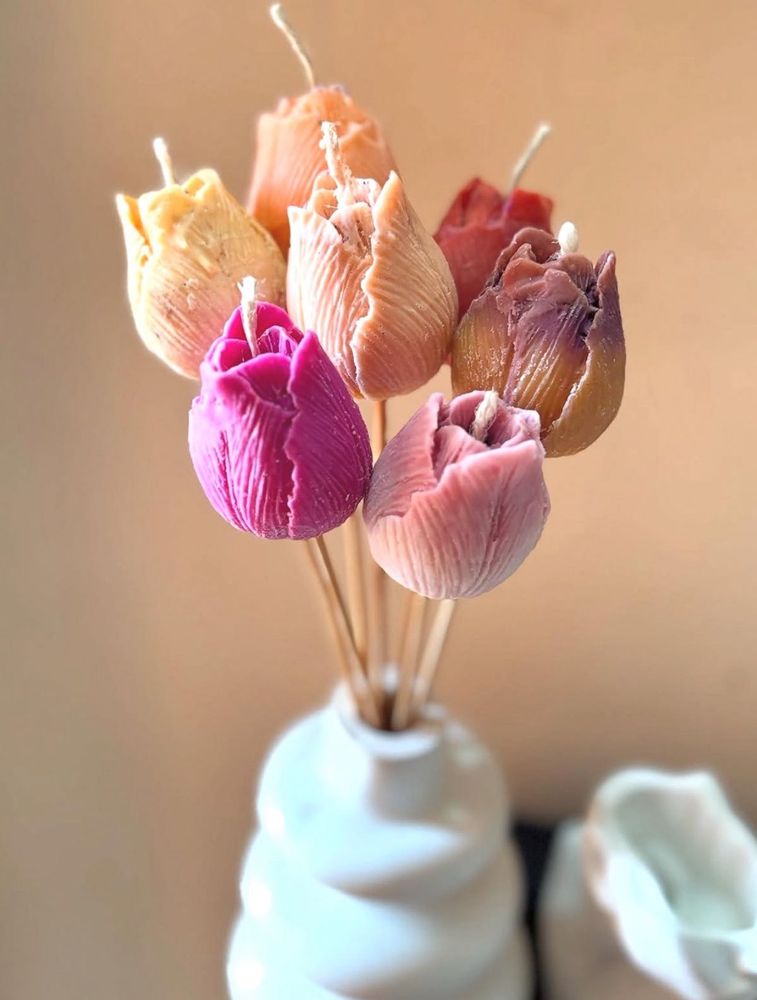 Tulip Flower Candles