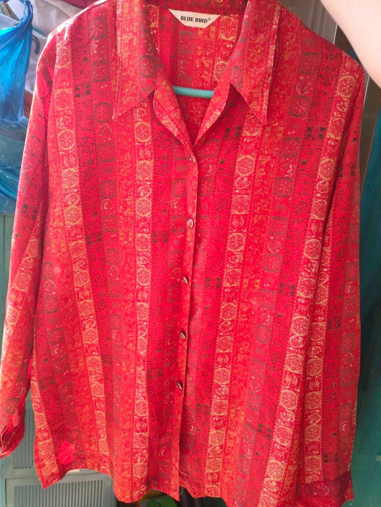 Red Patterned Shirt