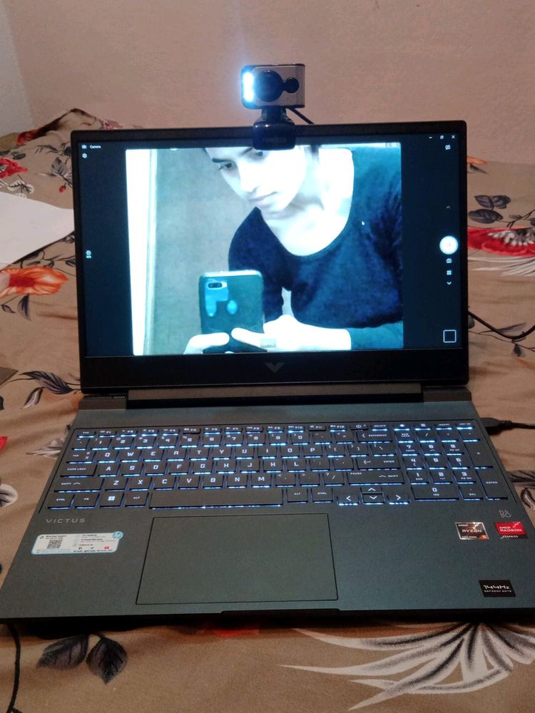 Frontech Webcam With Mic And LED Light
