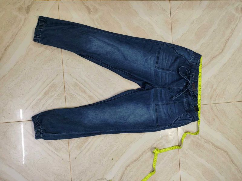 Denim Jogger Pants