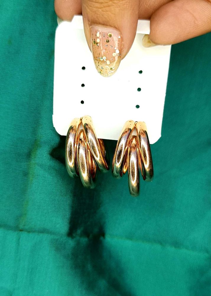 Rose Gold Hoops