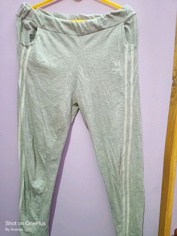 Woman Striped Grey Tracksuit