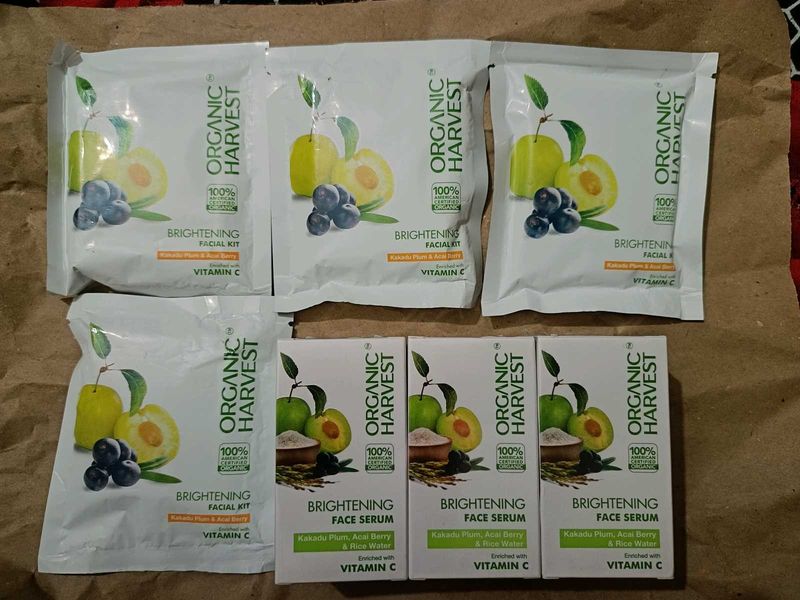 Pack Of 7, 3 Vitamin C Serum,4 Facial Kit