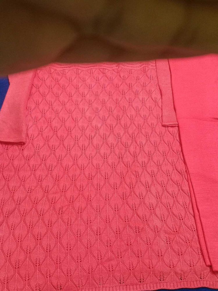 Brand New woollen kurti set gajri colour