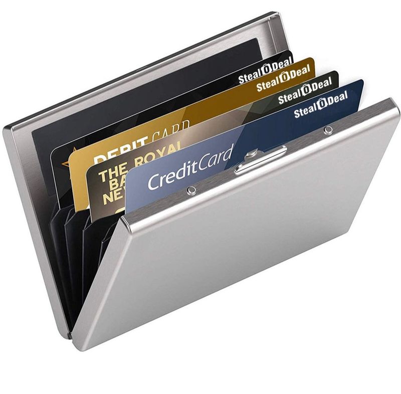 Sleek Metal Card Holder