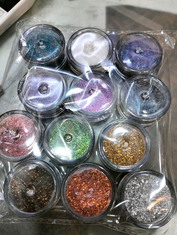 Simar Eye Shadows Glitter 12 Pcs