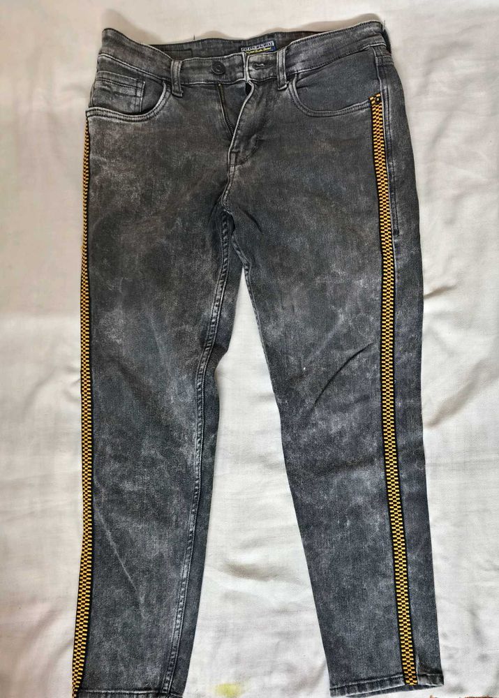 Stylish Grey Denim Jeans