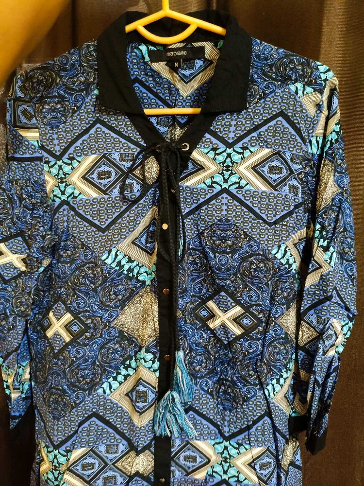 Patterned Shirt Top