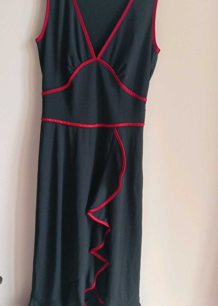 ABS Women Black Long Dress