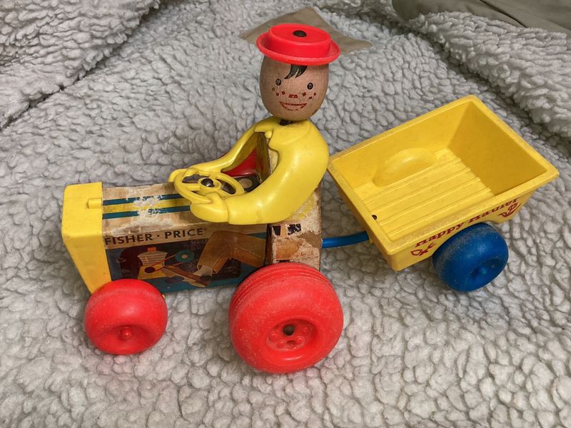 Fisher Price Happy Hauler Vintage Tractor Toy