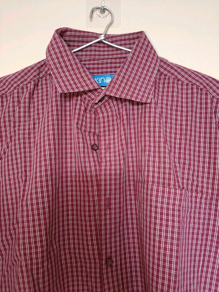 100% Pure Cotton Formal Full Sleeve Shirt Size 39