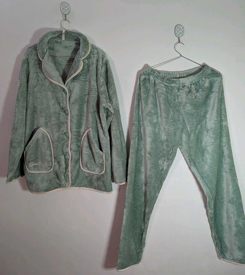 Cozy Green Pajama Set