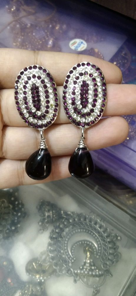 purple earings