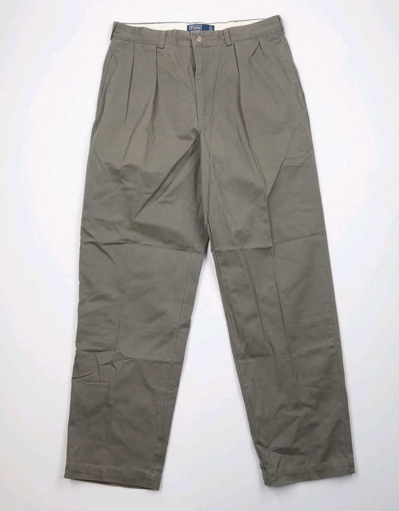 90s Ralph Lauren Wife leg chino pant Gray green