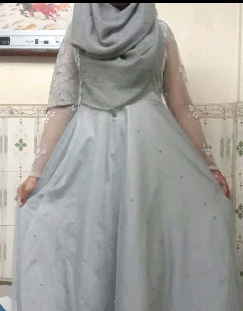gray gown