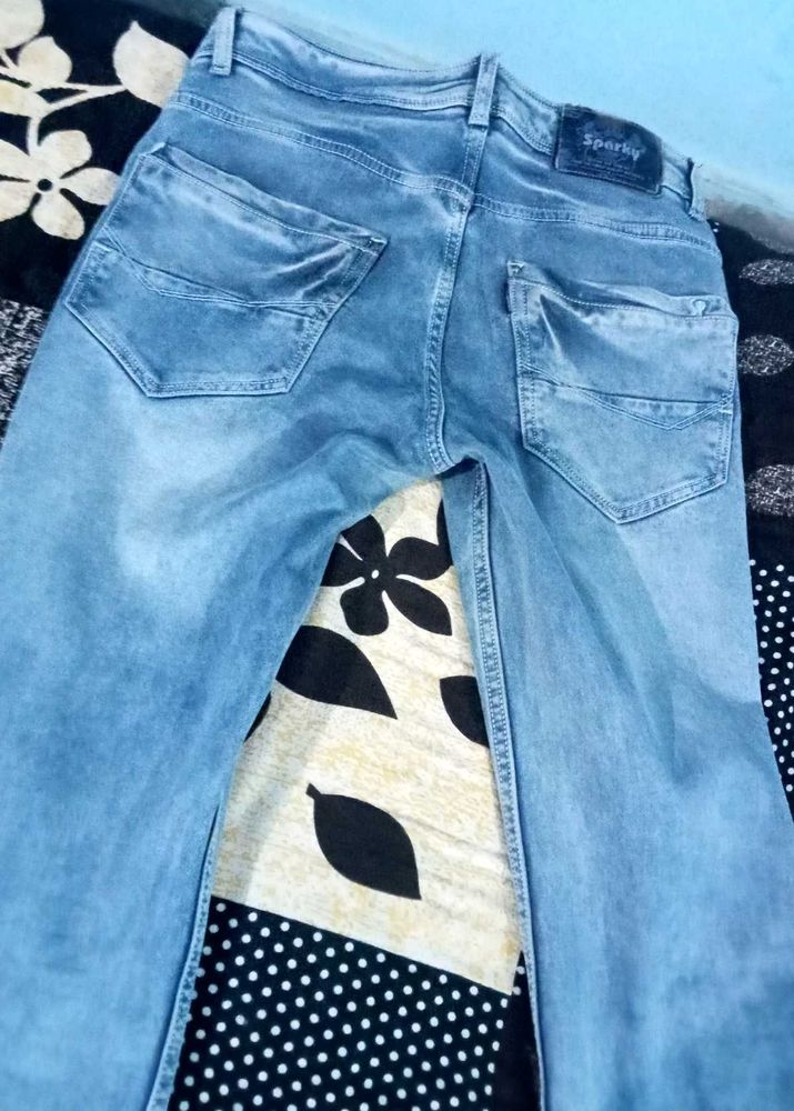 Sparkly Light Wash Jeans