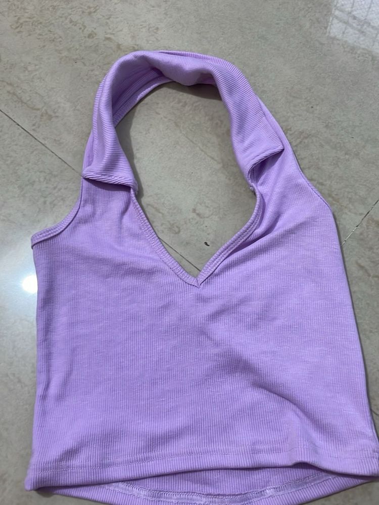 Purple Halter Top