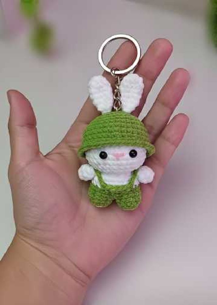 Crochet Bunny Keychain