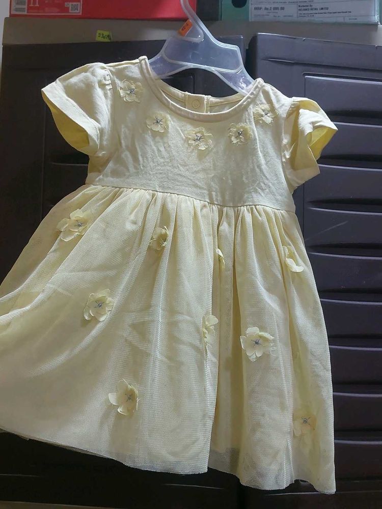 Yellow Flower Girl Dress