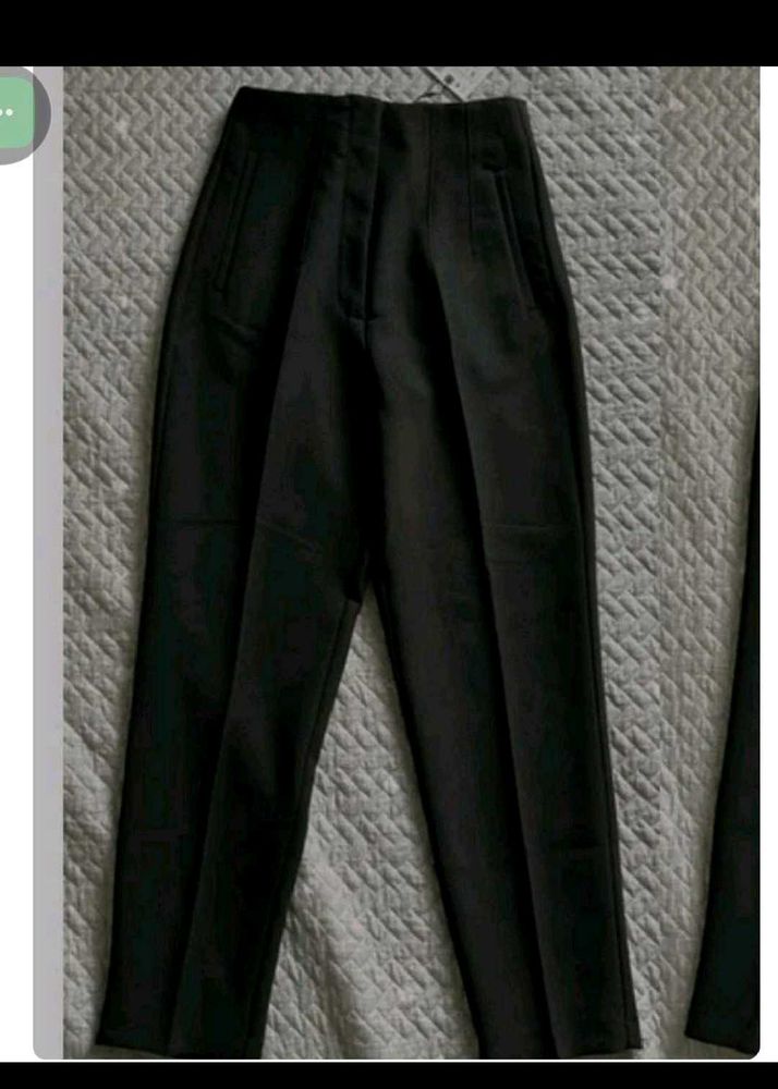 Black  Formal Straight Leg Pants