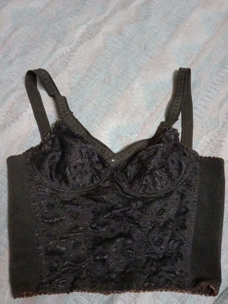brown corset top