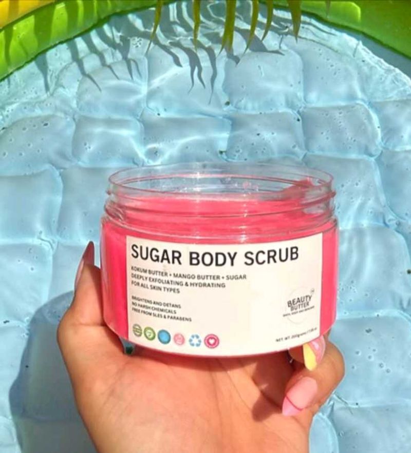 Perfumed Flamingo Pink sugar Body Scrub