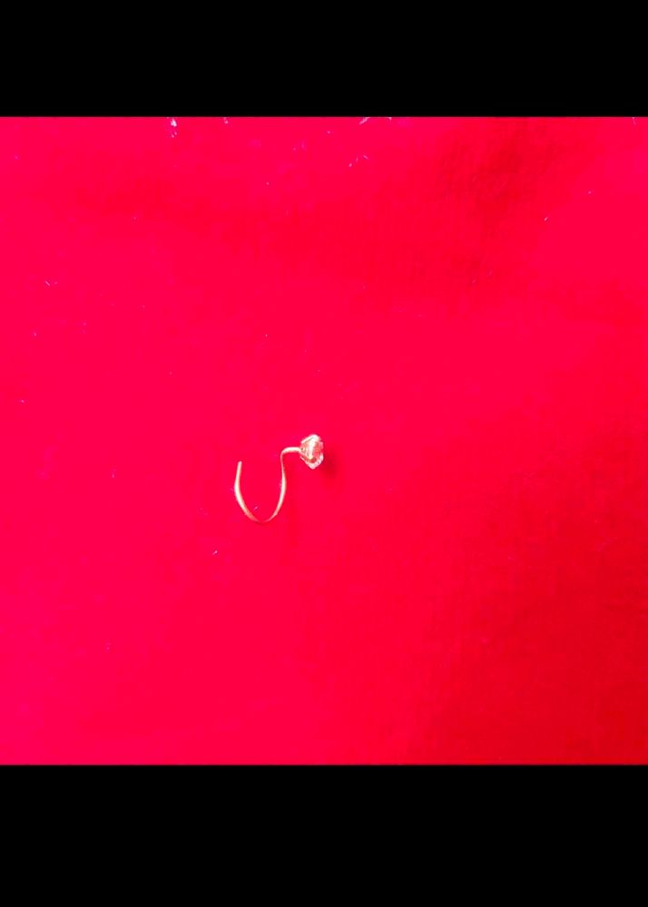 22k Pure Gold Dimond Nose/Ear Pin 1 Piece