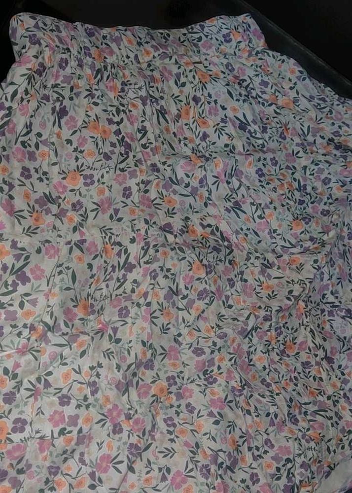 Floral Print Skirt