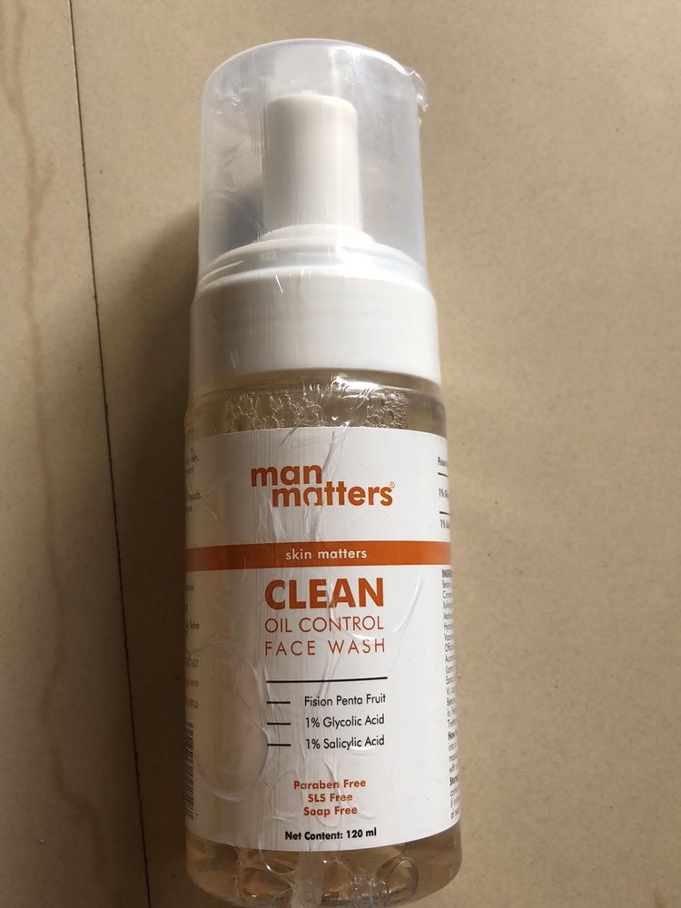 Man Matters Clean Oil Control Face Wash