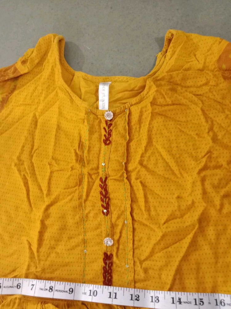 Elegant Yellow Kurti