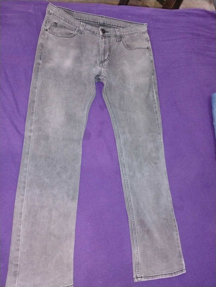 Gray Denim Jeans