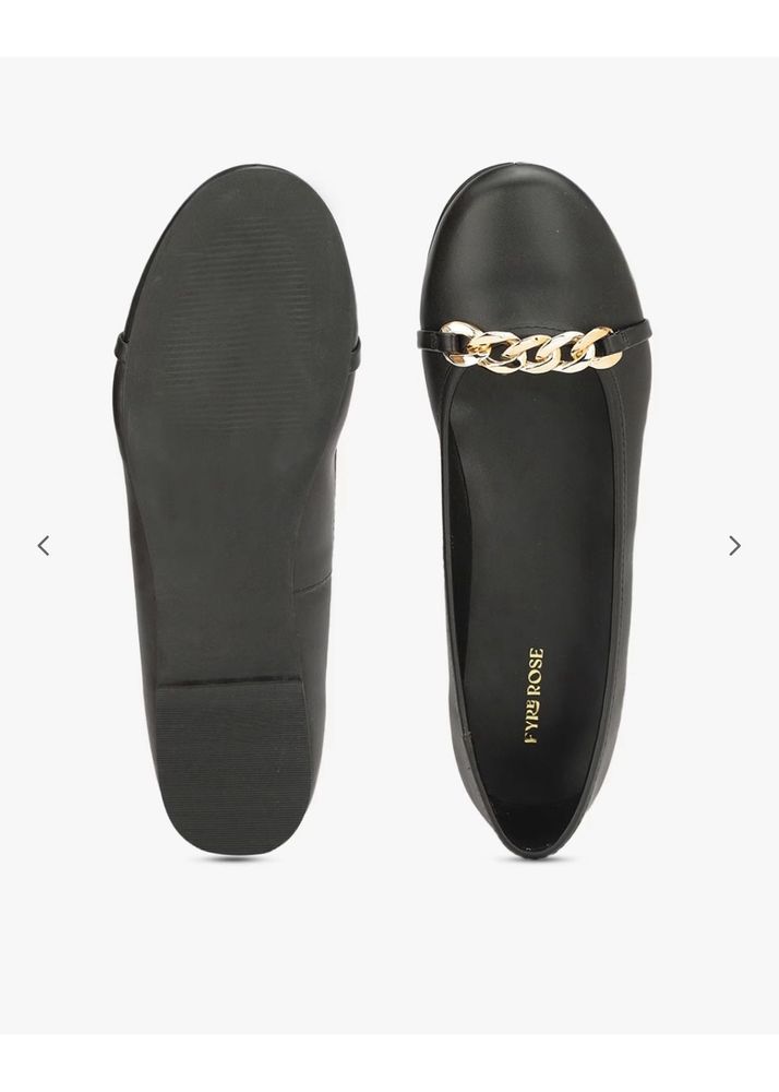 Black Ballerina Flats - UK 5 (New &amp; Unused)