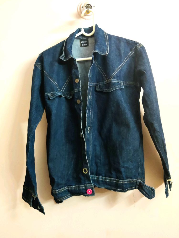 women&#39;s premium denim jacket blue