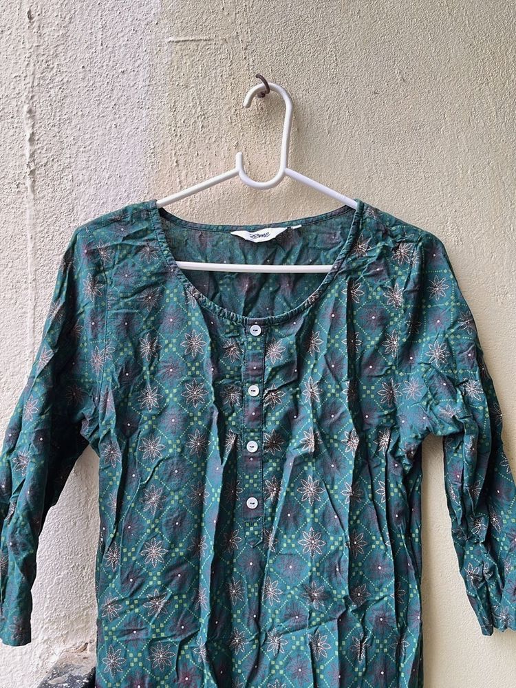 New 💗Green Printed Kurta