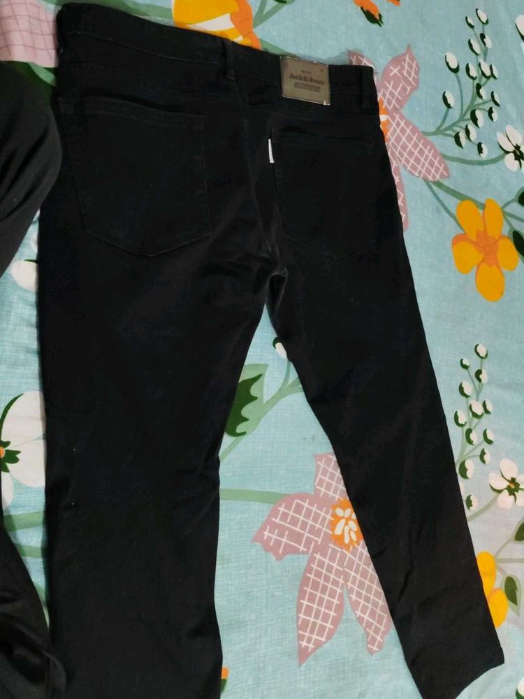 Jack &amp; Jones Black Corduroy Pants