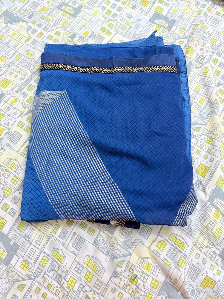 Elegant Blue Saree
