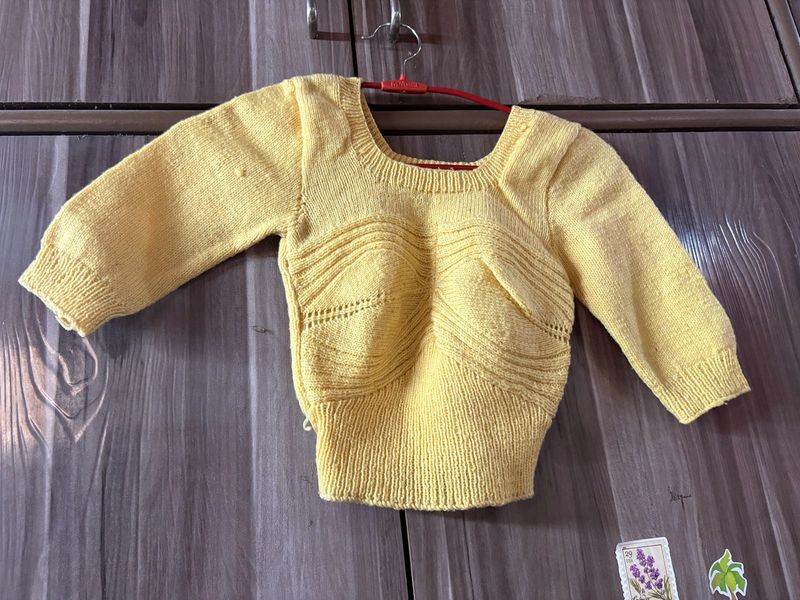 Yellow Knitted Top