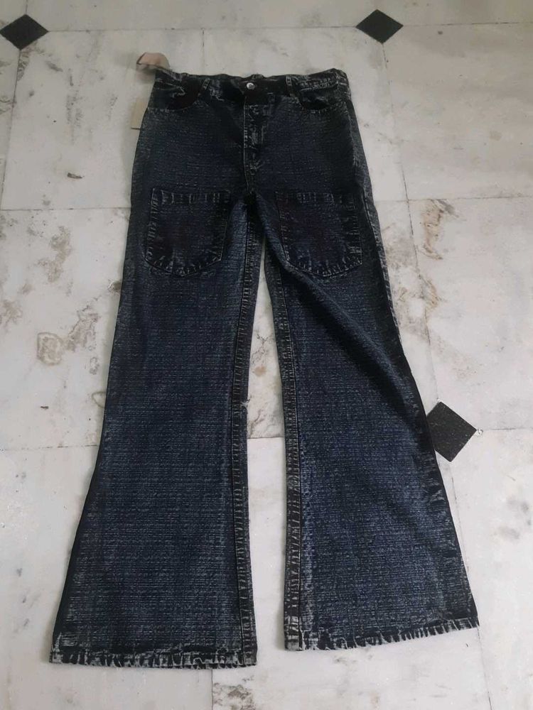 Blue Denim Bootcut Jeans