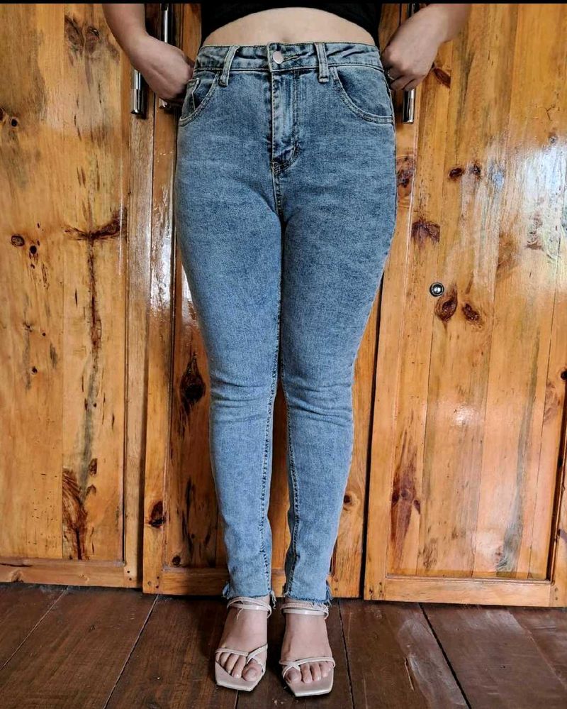 Combo Skinny Jeans, Tops And Blazer
