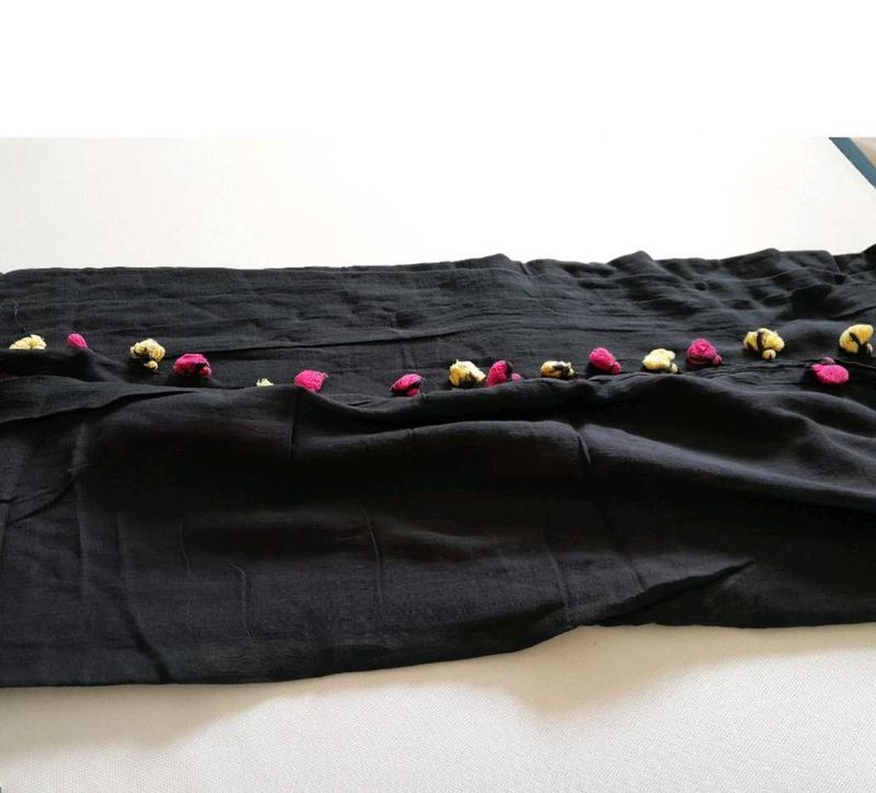 Black cotton Saree